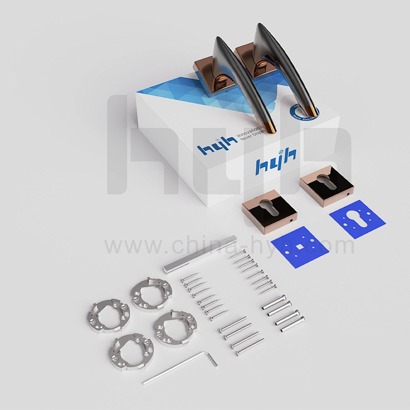 hyh High Security Double Sided Bedroom Privacy Luxury Door Handle Lock Set
